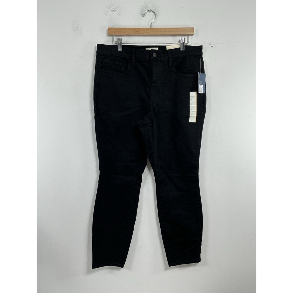 Womans NWT Universal Thread High Rise Skinny Stretch Black Jeans Size 14 S